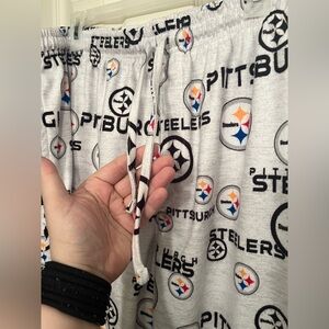3XLT Pittsburgh Steelers Team Apparel NFL White Sleepwear